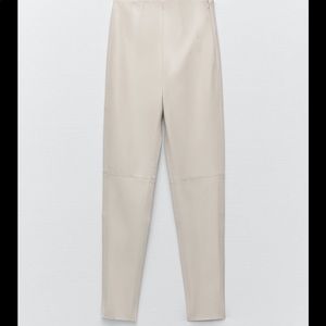 Zara NWT Faux leather leggings